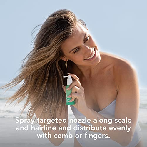 COOLA Scalp Spray & Hair Sunscreen Mist - UV Protection, 70% Organic, Ocean Salted Sage - 2 Fl Oz