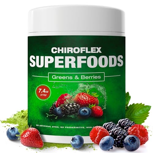 Total Tea Chiroflex Superfood Powder - Boosts Energy & Immunity, Organic Ingredients - 30 Servings