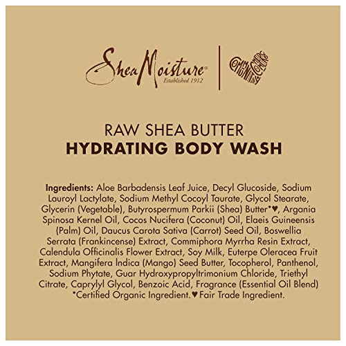 SheaMoisture Body Wash - Hydrates & Softens Skin with Raw Shea Butter, 13 fl oz