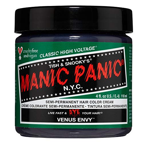 MANIC PANIC Venus Envy Hair Dye - Dark Neutral Green, Vegan & Ammonia-Free - 4oz