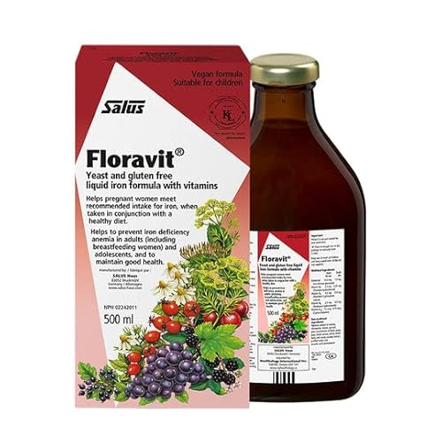 Salus Floravit Herbal Iron Supplement - Boosts Energy, Gluten-Free, Non-GMO - 500ml