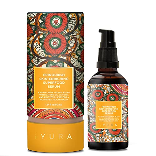 iYURA Prinourish Face Moisturizer - Nourishing Serum for Dewy Skin, 100% Natural - 1.7 fl oz