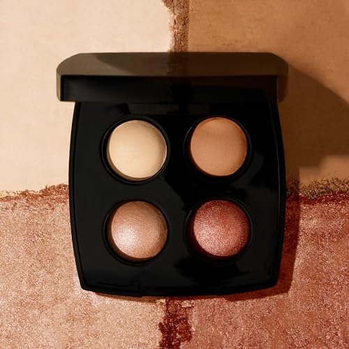 LAURA GELLER NEW YORK Baked Eyeshadow Quad - Vibrant, Long-Wear Colors, Handmade in Italy - 4 Shades