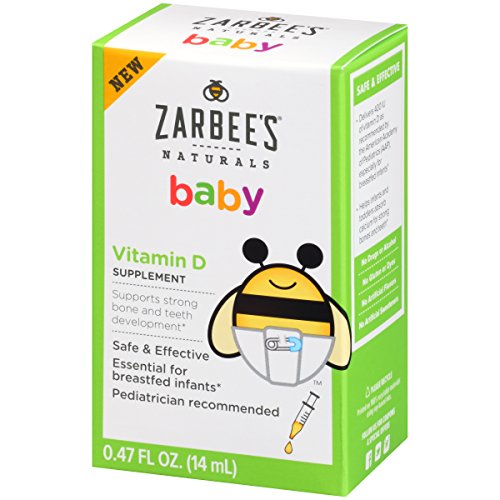 Zarbee's Naturals Baby Vitamin D - Supports Strong Bones, Pediatrician Recommended - 0.47oz