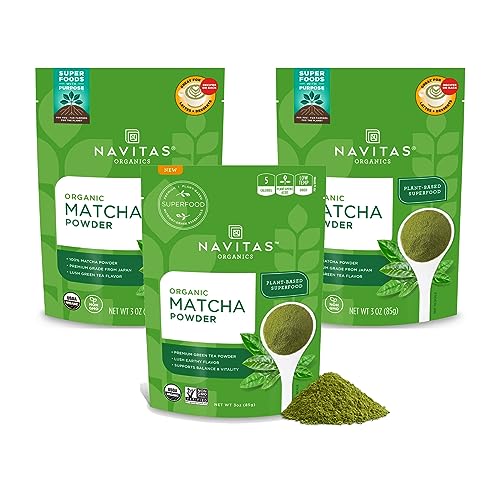 Navitas Organics Matcha Green Tea Powder - Promotes Relaxation & Reduces Inflammation - 3oz