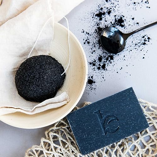 Beauty by Earth Charcoal Face Wash Bar - Deep Detox, Natural Ingredients, 4oz