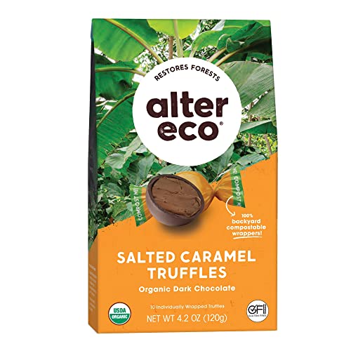 Alter Eco Chocolate Truffles - 58% Dark Cocoa, Organic, Fair Trade, Non-GMO, 10 Count