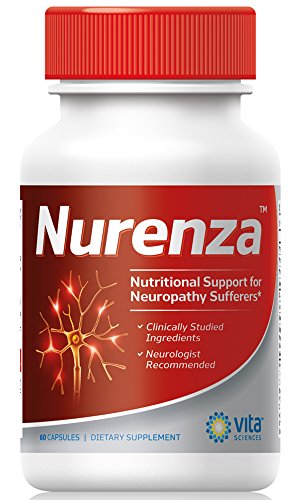 Vita Sciences Nurenza Neuropathy Supplement - Fast Nerve Repair, Natural R-ALA, 60 Ct