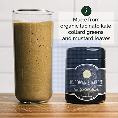 Dr. Cowan's Garden Superfood Powder - Low-Oxalate Greens Blend, Non-GMO, Gluten-Free - 10oz