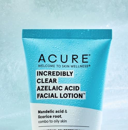 ACURE Azelaic Acid Facial Cleanser - Gentle Exfoliation for Even Tone, Licorice Root - 1.7 fl oz