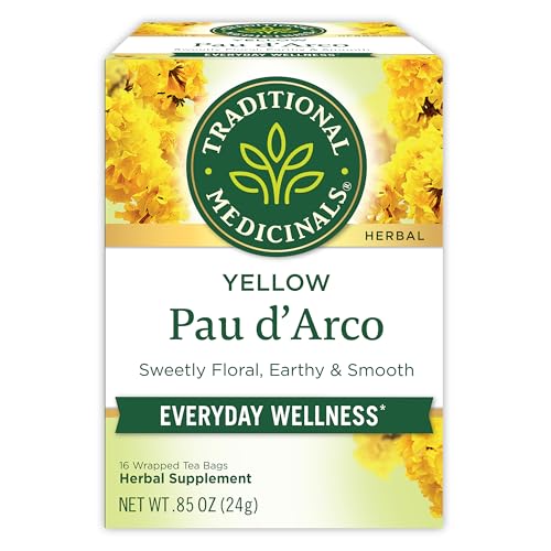 Traditional Medicinals Pau d’Arco Herbal Tea - Supports Health, Non-GMO Verified - 16 Tea Bags