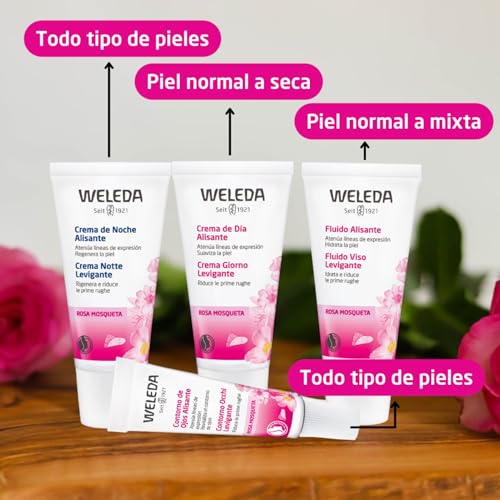 Weleda Wild Rose Eye Cream - Hydrates, Reduces Puffiness & Dark Circles - 0.34 Oz