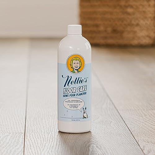 Nellie's Floor Care - Plant-Based Cleaner for Hardwood & Tile, Refreshing Lemongrass - 25 fl oz