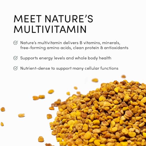 Beekeeper's Naturals Superfood - Natural Bee Pollen Granules, Rich in B Vitamins & Protein - 5.2oz