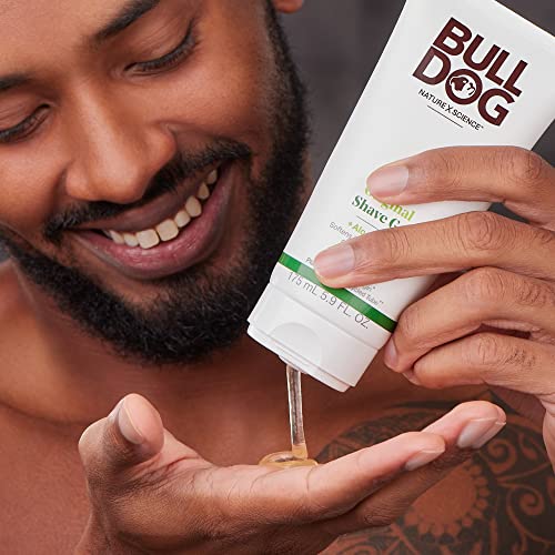 Bulldog Men's Grooming Original Shave Gel - Soothing Aloe & Green Tea, 5.9oz