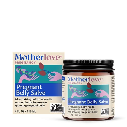 Motherlove Essential Oil - Moisturizing Belly Salve for Stretch Marks, Non-GMO & Organic - 4oz