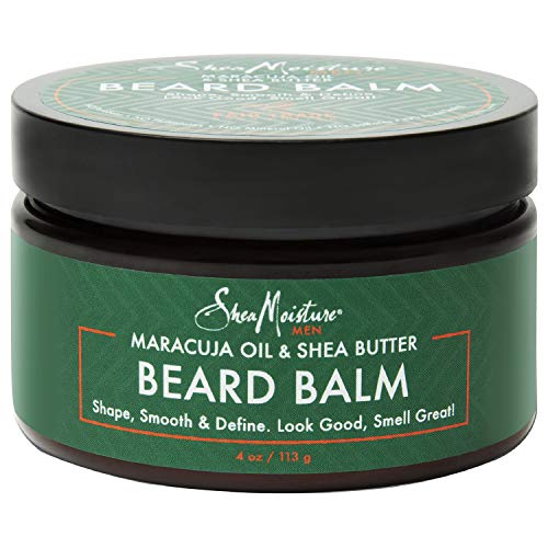 SheaMoisture Beard Balm - Softens & Shines with Maracuja Oil, Fair Trade Shea Butter - 4oz