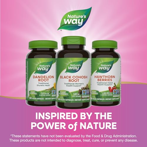 Nature's Way Herbal Supplement - Supports Women's Health, Non-GMO, Vegan - 180 Capsules