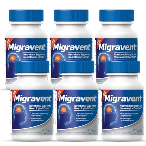 Vita Sciences Migravent - Natural Migraine Relief with Riboflavin & PA-Free Butterbur - 60 Count