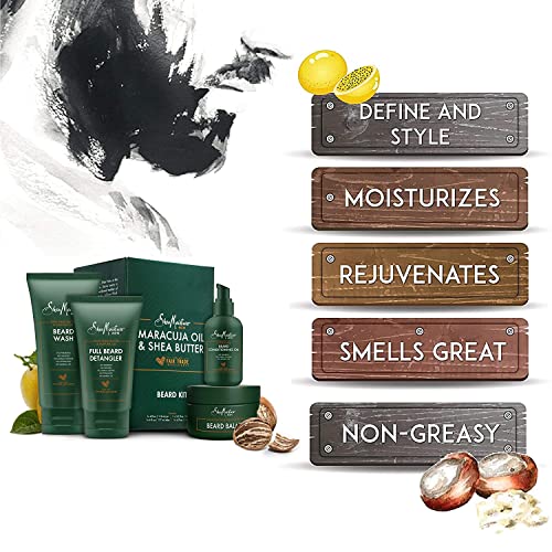 SheaMoisture Men's Grooming Set - Nourishing Beard Care, Natural Ingredients & Hydration - 4pc