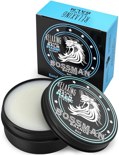 Bossman Relaxing Beard Balm - Nourishes, Softens & Thickens - Magic Scent - Made in USA