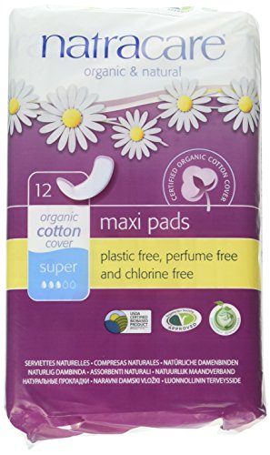 Natracare Menstrual Pads - Soft Organic Cotton, Double Absorbent, Biodegradable - 12 Pads x 2