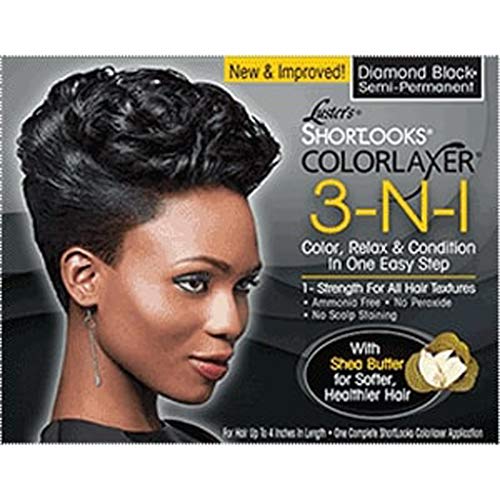 Luster's Shortlooks Color Relaxer - Maximum Straightness, Healthy Shine & Conditioning - 3-n-1