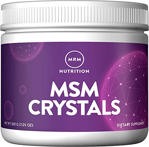 MRM Nutrition MSM Crystals - Joint & Muscle Support, Bioavailable Sulfur, Vegan - 200 Servings