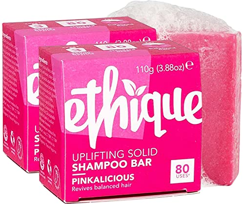 Ethique Pinkalicious Shampoo Bar - Uplifting Coconut & Grapefruit, Vegan & Cruelty-Free - 3.88oz