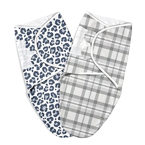 Egmao Baby Swaddle Blanket - Soft Organic Cotton, Adjustable Fit, Vibrant Design - 2-Pack