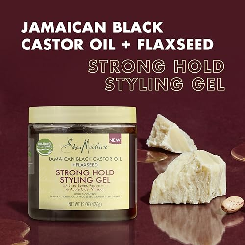 SheaMoisture Jamaican Black Castor Oil Hair Gel - Frizz Control, Nourishing - 15oz