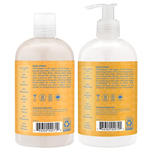 Shea Moisture Shampoo & Conditioner Set - Moisturizes, Revitalizes, Paraben-Free - 13 Fl Oz Each