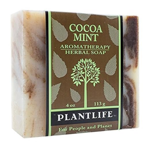 Plantlife Cocoa Mint Bar Soap - Moisturizing, Handcrafted with Plant-Based Ingredients - 4oz