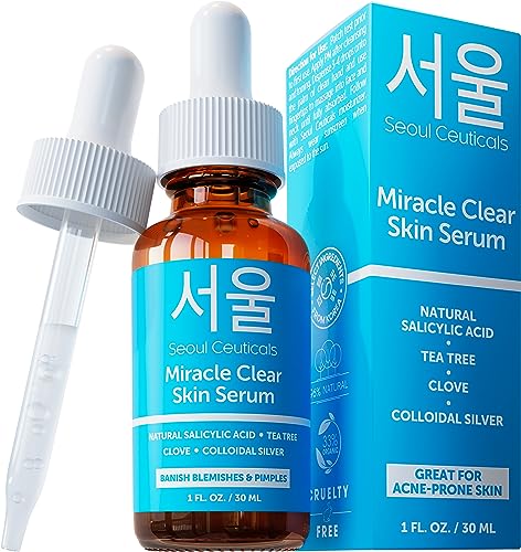 SeoulCeuticals Acne Treatment Kit - Rapid Action Salicylic Acid & Tea Tree for Clear Skin - 1oz