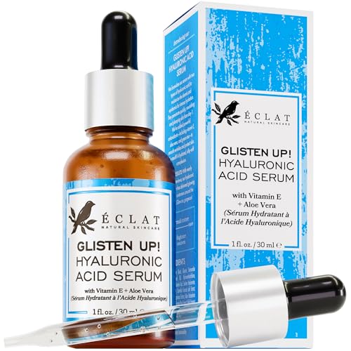 TOP 2023 Hyaluronic Acid Face Serum - Hydrates, Brightens, Vitamin C & E, 2.5% HA, 1oz