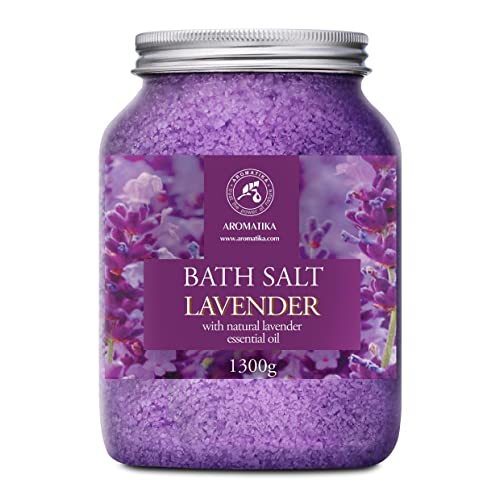 Lavanda Sea Salt Bath Salts - Lavender Essential Oil for Relaxation & Stress Relief - 46oz