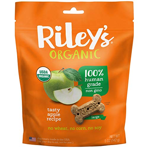 Riley's Organics Dog Treat - USDA Organic, All-Natural Apple Flavor, 5oz - 38.2 Calories