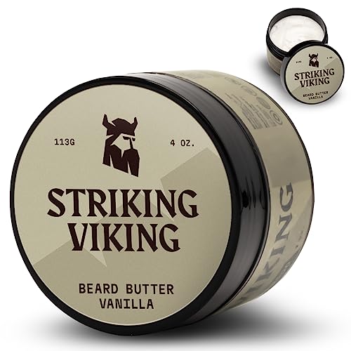 Striking Viking Beard Butter - Intense Moisturization, Natural Oils, Vanilla Scent - 4oz