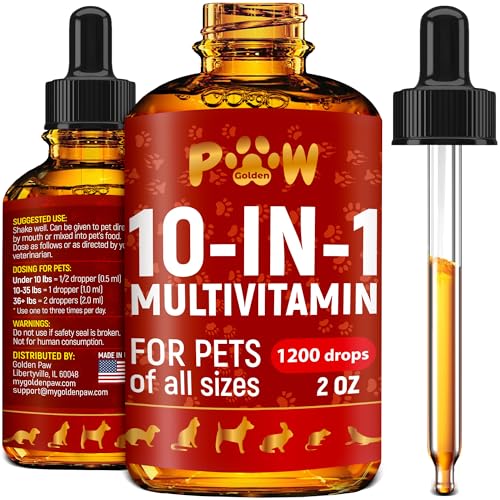 Pet Health Co. Multivitamin Supplement - 10 Vitamins for Dogs & Cats, Digestive Support - 2oz