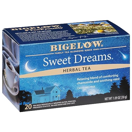 Bigelow Tea Sweet Dreams Herbal Tea - Calming Chamomile & Mint, Caffeine Free - 120 Bags