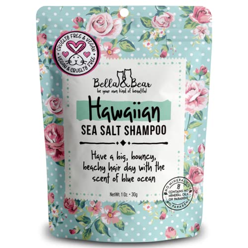 Bella & Bear Volumizing Shampoo - Exfoliates, Adds Body, Ocean Scent - 1oz x 24, Vegan