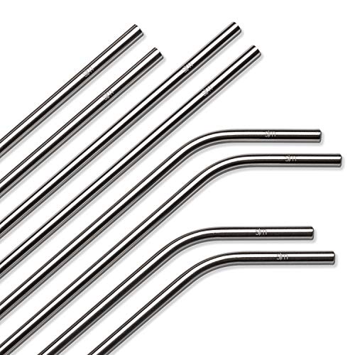 Simple Modern Stainless Steel Straws - Toxin Free, Dishwasher Safe, 8 Count for Tumblers