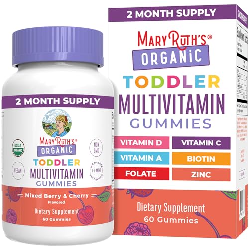 MaryRuth Organics Multivitamin Gummies - Supports Growth, Immune Health, 2 Month Supply, 60 Count