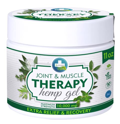 Annabis Joint & Muscle Pain Relief Gel - Natural Recovery with Hemp & Camphor - 10,000 mg