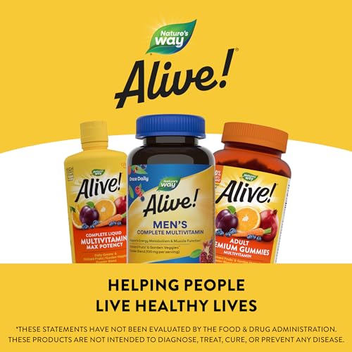 Nature's Way Alive! Men's Multivitamin - Boosts Energy Metabolism, Gluten Free - 130 Tablets