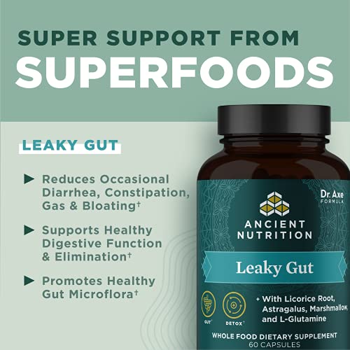 Ancient Nutrition Probiotic - Supports Gut Health, Gluten-Free, Paleo, Keto - 60 Capsules