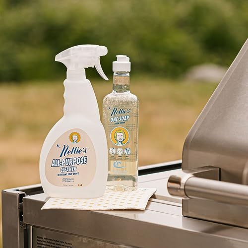 Nellie's All Purpose Cleaner - Fragrance-Free Plant-Based Formula for Versatile Cleaning - 19.2oz