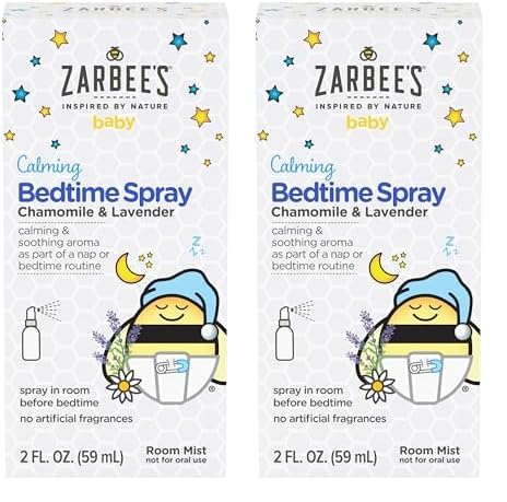 Zarbee's Baby Sleep Spray - Calming Lavender & Chamomile, Pediatrician Approved - 2oz (Pack of 2)