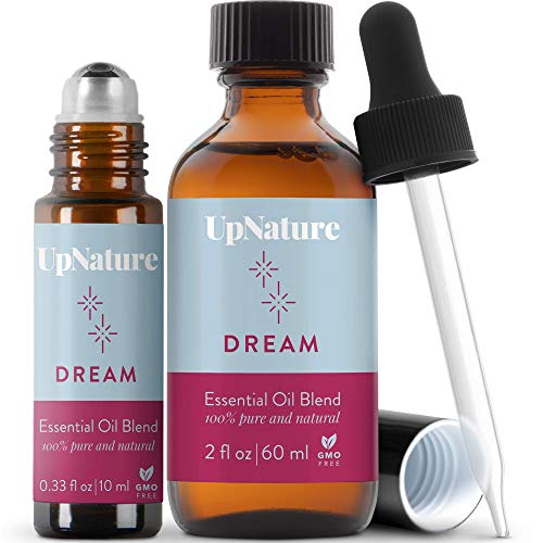 UpNature Sleep Essential Oils Kit - Promotes Restful Sleep, Natural Calming Aroma - 10ml + 2oz