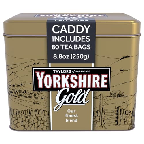 Taylors of Harrogate Yorkshire Gold Tea - Rich Flavor, Rainforest Alliance Certified - 80 Teabags